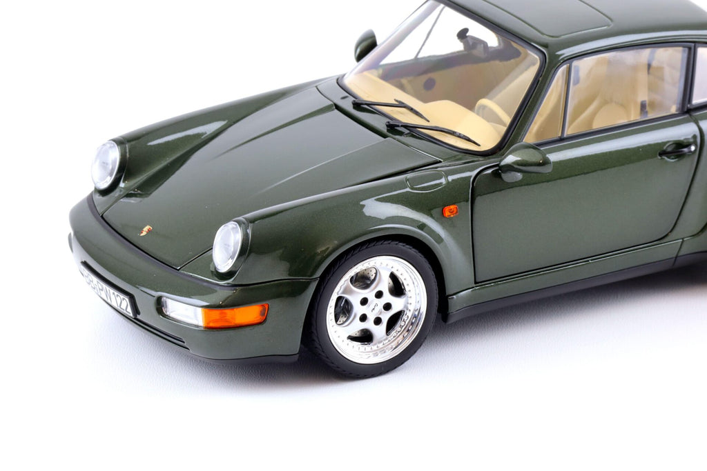 1:18 Norev Porsche 911 964 Turbo 3.6 Coupe 1993 Oak green metallic – Limited 999 pcs.