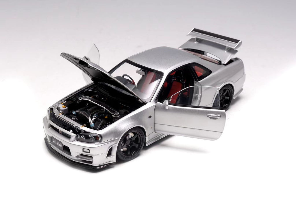 Nissan Skyline GT-R GTR (R34) Z-Tune (Silver) 1/18