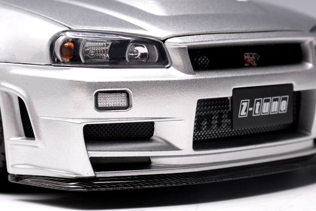 Nissan Skyline GT-R GTR (R34) Z-Tune (Silver) 1/18
