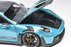 Porsche 911 (992) GT3 RS (Ipanema Metallic Blue) Diecast Car Model Exclusive Limited 300 Pieces 1/18 Minichamps