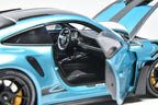Porsche 911 (992) GT3 RS (Ipanema Metallic Blue) Diecast Car Model Exclusive Limited 300 Pieces 1/18 Minichamps