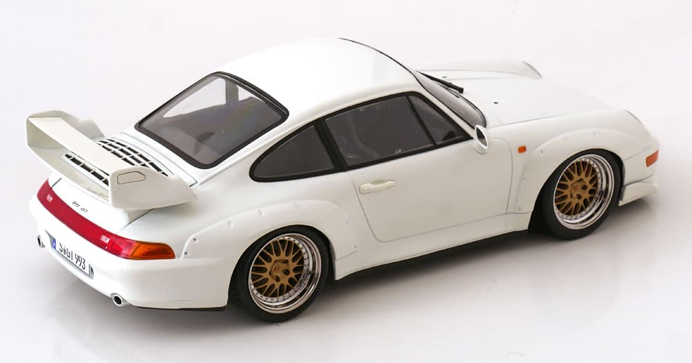 PREORDER Porsche 911 (993) GT2 with Speedline Rims 1996 White – Diecast Model KK Scale – 1:18
