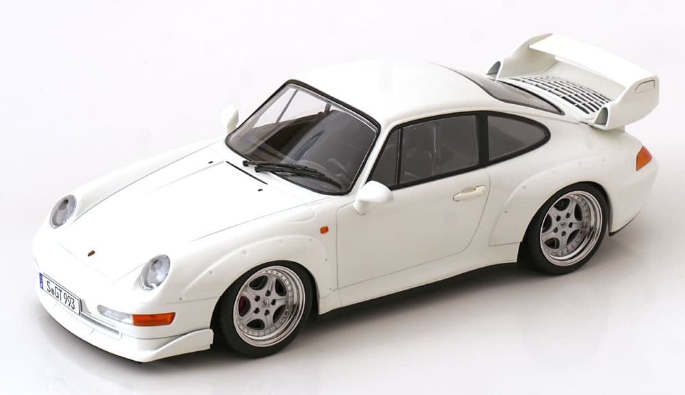 PREORDER Porsche 911 (993) GT2 with Speedline Rims 1996 White – Diecast Model KK Scale – 1:18