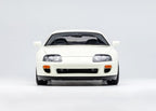 LCD MODELS TOYOTA SUPRA A80 WHITE SCALE 1/18 . LIFT MODEL AND KEYCHAIN INCLUDED