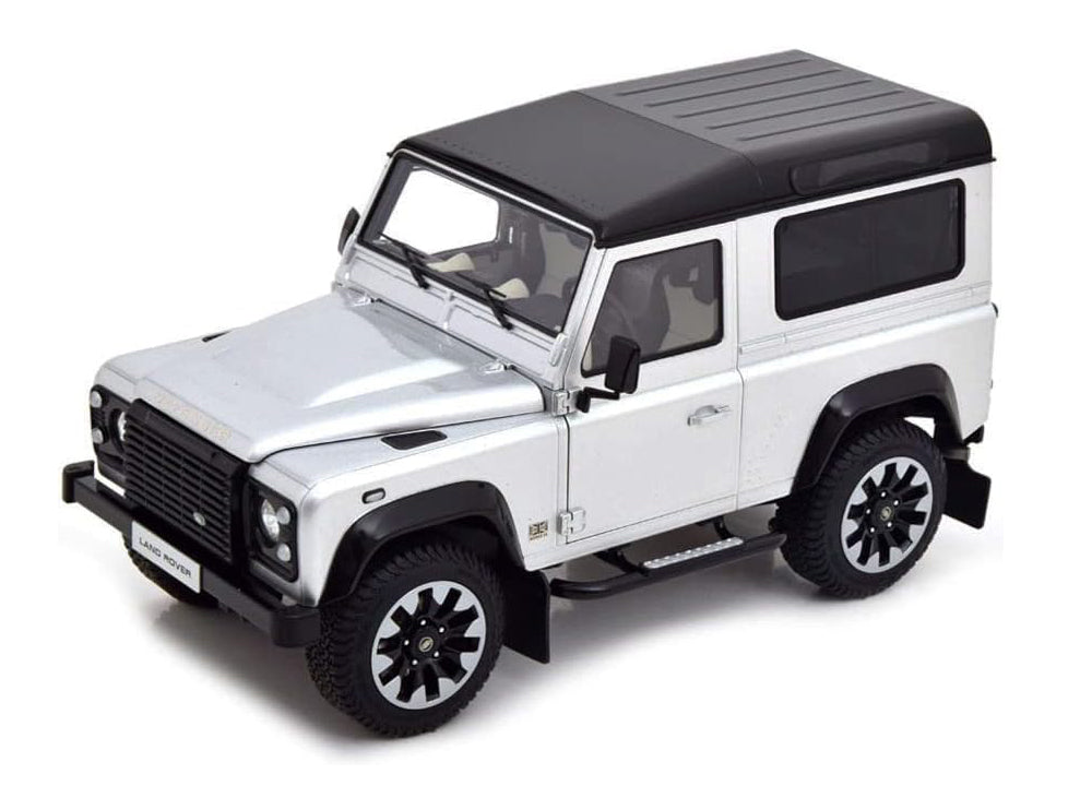 LAND ROVER DEFENDER 90 WORKS V8 70TH EDITION SILVER 1/18