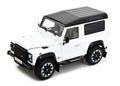 LAND ROVER DEFENDER 90 WORKS V8 70TH EDITION WHITE  1/18