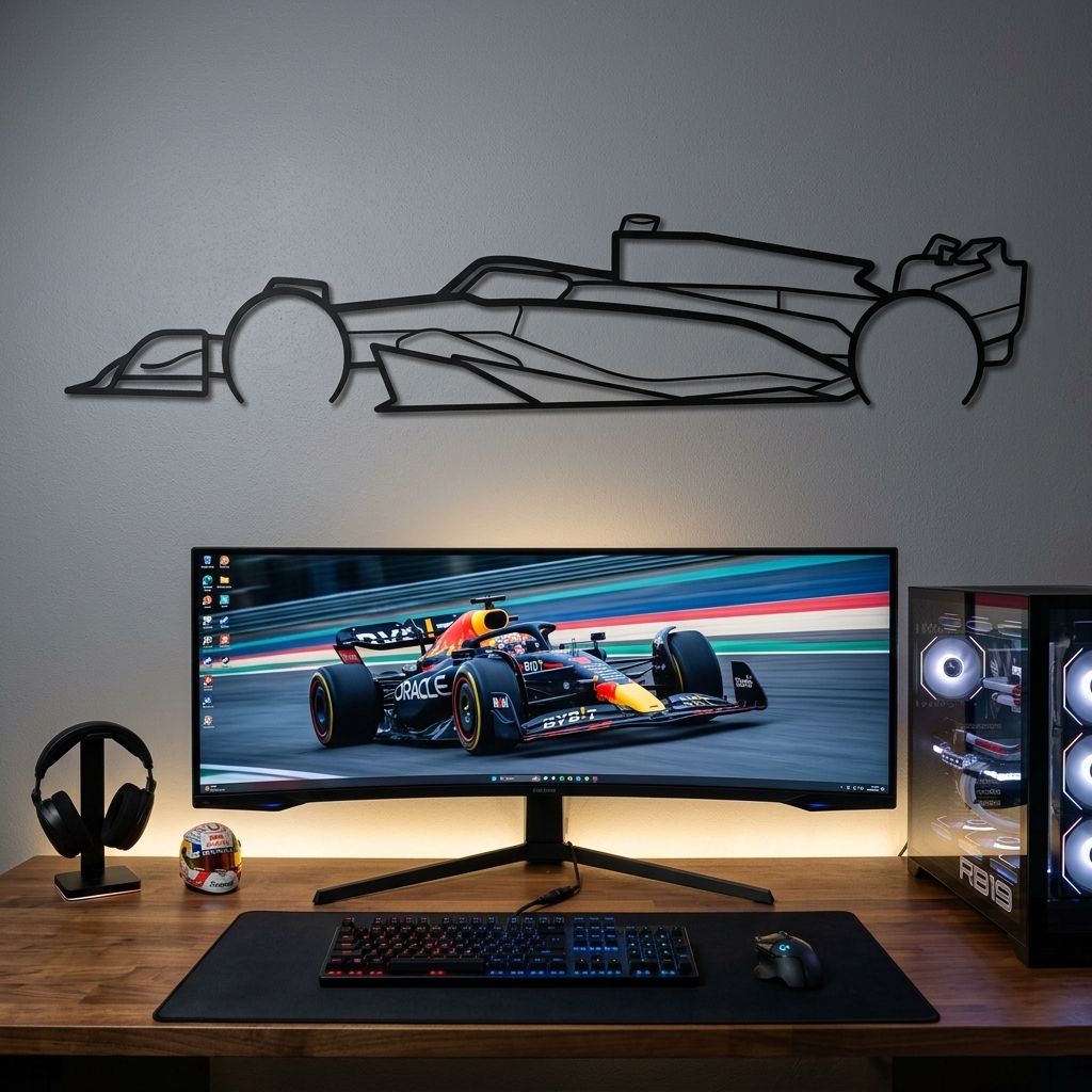 F1 RB19 - Side View