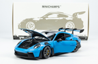 Porsche 911 (992) GT3 RS  2024 Weissach Package (Blue with Dark Silver Wheels) 1/18