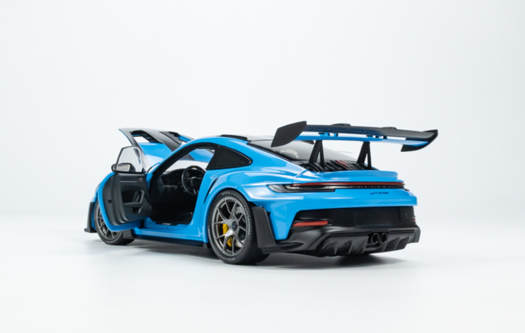 Porsche 911 (992) GT3 RS  2024 Weissach Package (Blue with Dark Silver Wheels) 1/18