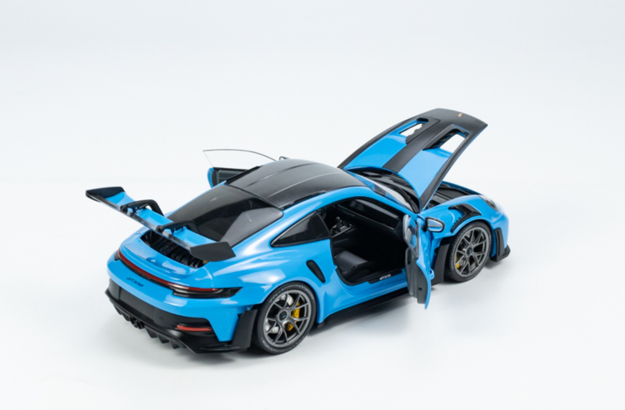 Porsche 911 (992) GT3 RS  2024 Weissach Package (Blue with Dark Silver Wheels) 1/18
