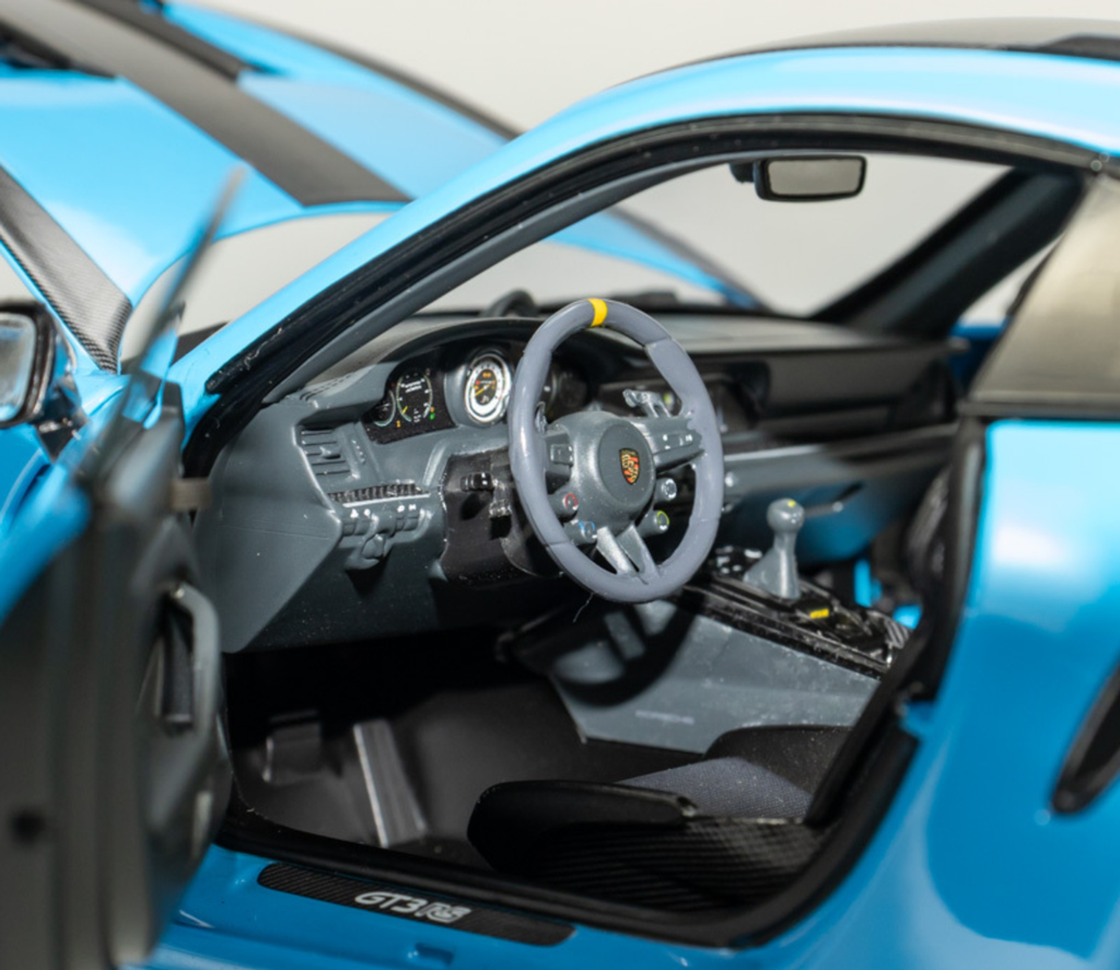 Porsche 911 (992) GT3 RS  2024 Weissach Package (Blue with Dark Silver Wheels) 1/18