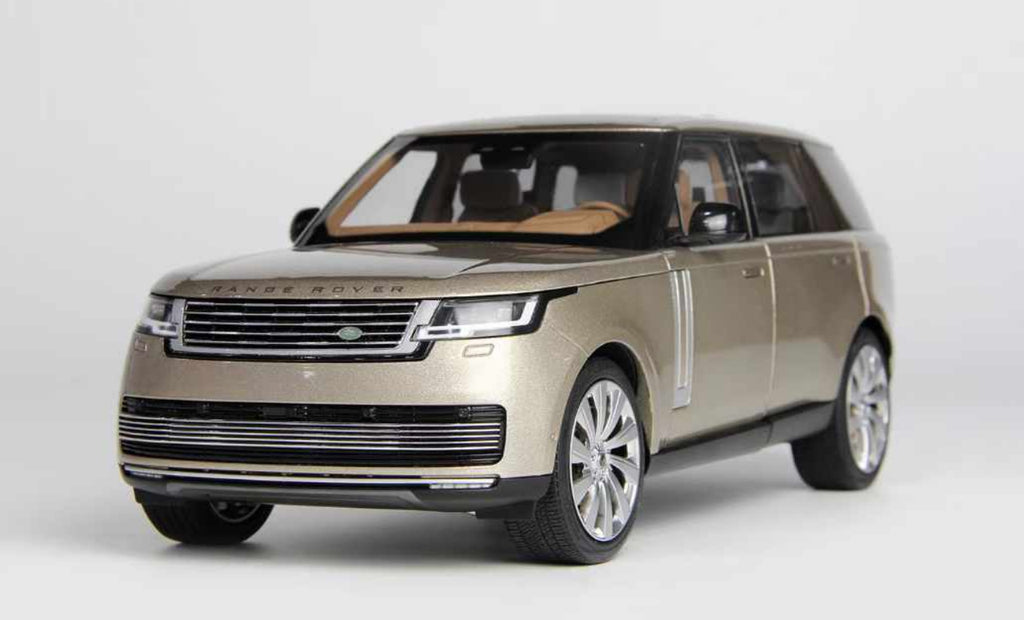 Range Rover Champagane Color 1/18 LCD 2022 Land Rover Range Rover SV (Champagne Gold) Diecast Car M ...