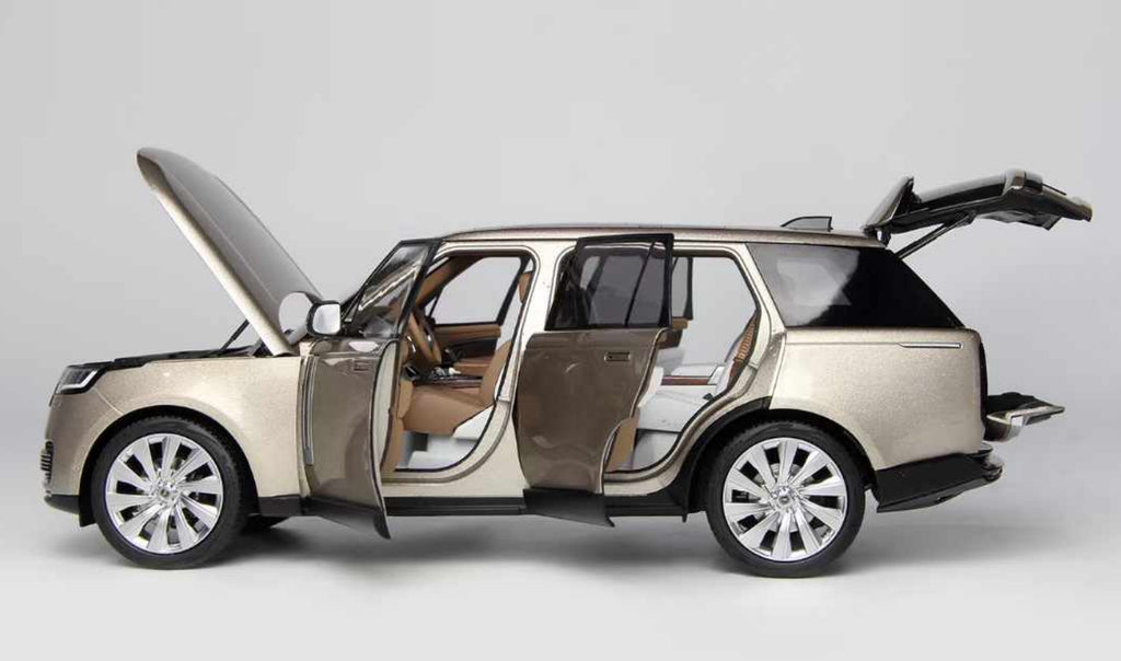 Range Rover Champagane Color 1/18 LCD 2022 Land Rover Range Rover SV (Champagne Gold) Diecast Car M ...