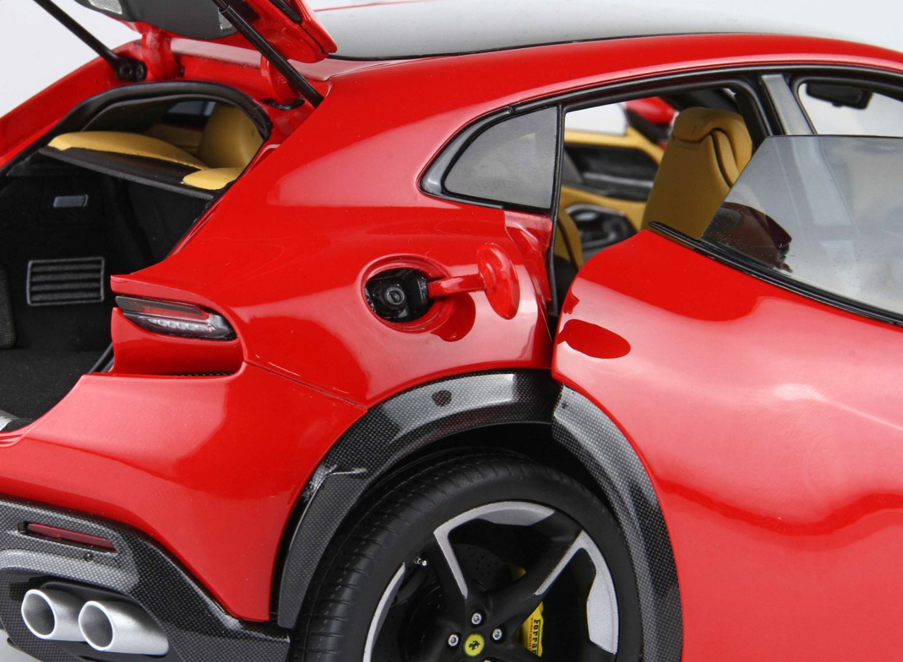Ferrari Purosangue with Panoramic Roof (Rosso Corsa Red) 1/18