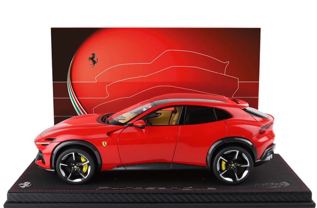 Ferrari Purosangue with Panoramic Roof (Rosso Corsa Red) 1/18