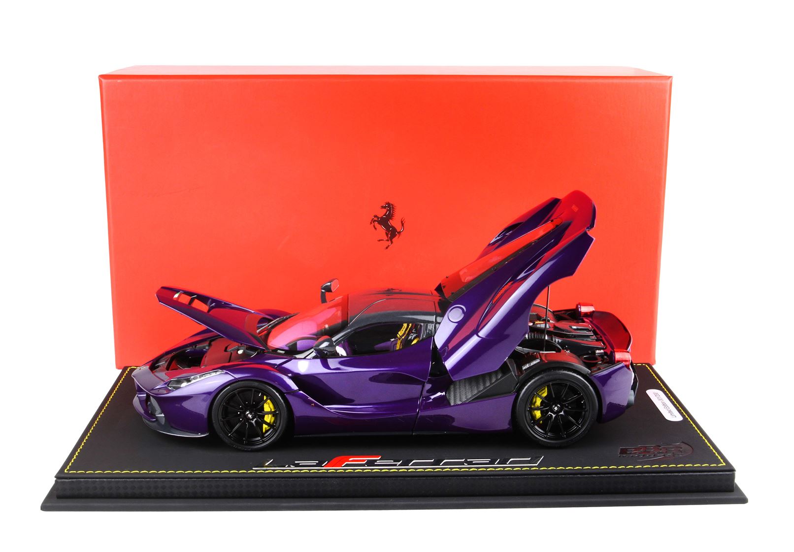 Ferrari LaFerrari 2012 open diecast - SPECIAL PACK Purple Dubai- Viola Vio tailor made