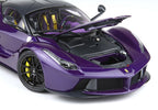 Ferrari LaFerrari 2012 open diecast - SPECIAL PACK Purple Dubai- Viola Vio tailor made