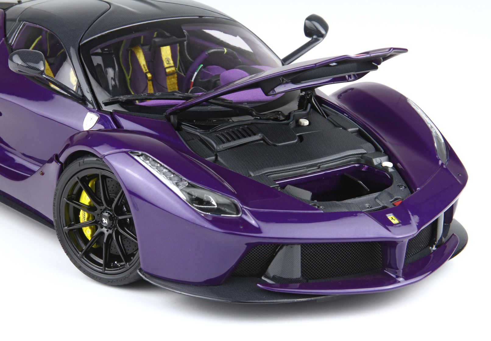 Ferrari LaFerrari 2012 open diecast - SPECIAL PACK Purple Dubai- Viola Vio tailor made