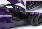 Ferrari LaFerrari 2012 open diecast - SPECIAL PACK Purple Dubai- Viola Vio tailor made