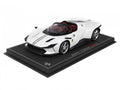 Ferrari Daytona SP3 Icona Spider BBR Models 1/18 P18214B Metallic Matt Italia White with display case