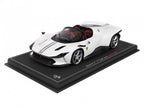 Ferrari Daytona SP3 Icona Spider BBR Models 1/18 P18214B Metallic Matt Italia White with display case