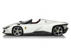 Ferrari Daytona SP3 Icona Spider BBR Models 1/18 P18214B Metallic Matt Italia White with display case