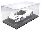 Ferrari Daytona SP3 Icona Spider BBR Models 1/18 P18214B Metallic Matt Italia White with display case