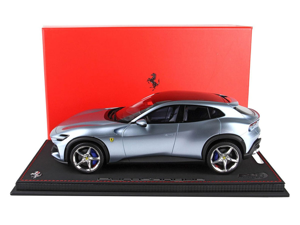 Ferrari Purosangue BBR Models 1/18 P18219F Alloy Grey with display case