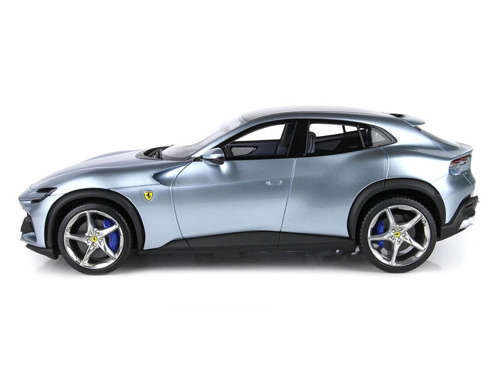 Ferrari Purosangue BBR Models 1/18 P18219F Alloy Grey with display case