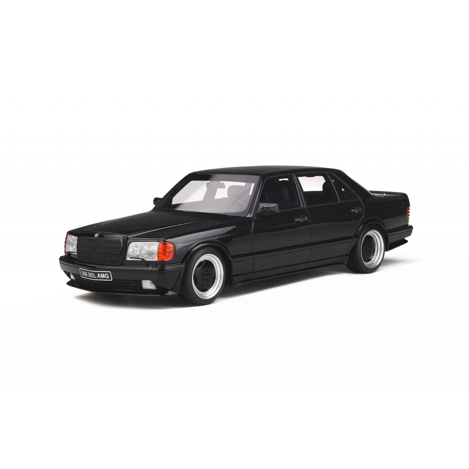 Mercedes-Benz 560 (W126) 6.0 SEL AMG Obsidian Black Metallic 1989 1/18