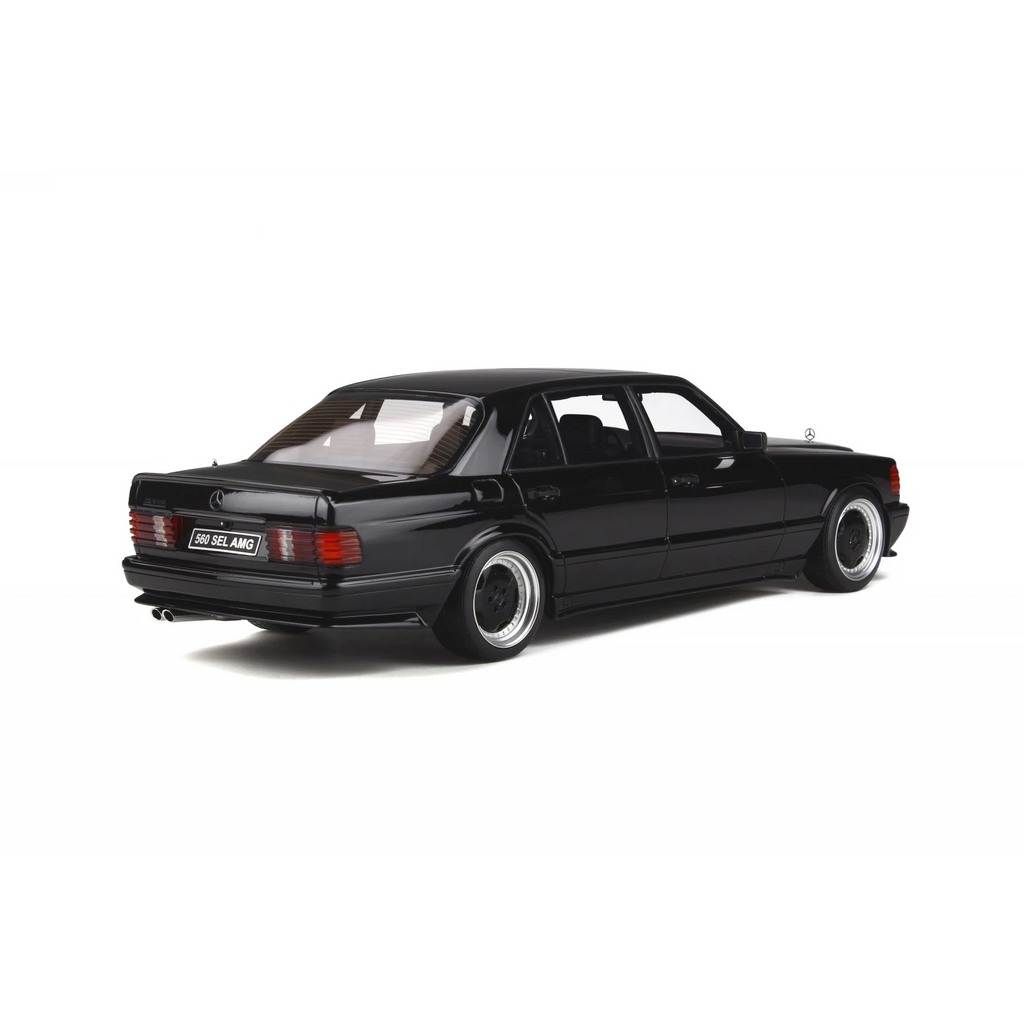 Mercedes-Benz 560 (W126) 6.0 SEL AMG Obsidian Black Metallic 1989 1/18