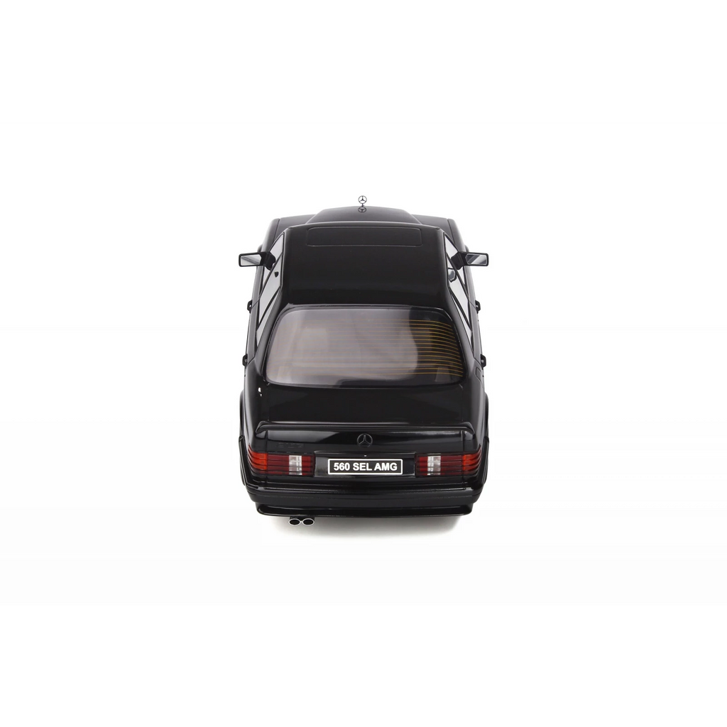 Mercedes-Benz 560 (W126) 6.0 SEL AMG Obsidian Black Metallic 1989 1/18