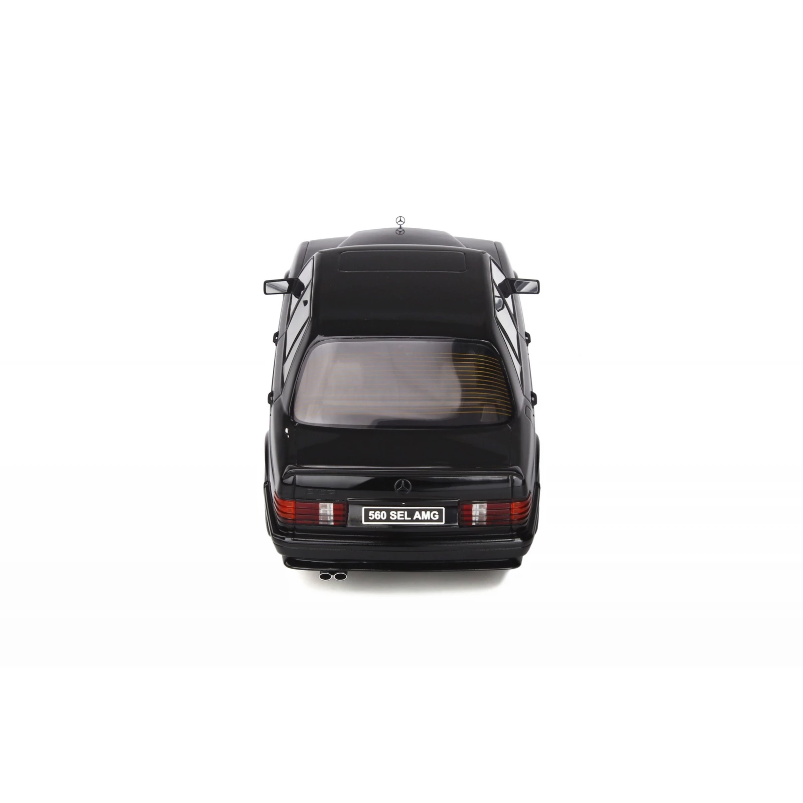 Mercedes-Benz 560 (W126) 6.0 SEL AMG Obsidian Black Metallic 1989 1/18