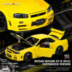 MotorHelix 1:18 Nissan Skyline GT-R (R34) Customized Version in Yellow