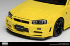 MotorHelix 1:18 Nissan Skyline GT-R (R34) Customized Version in Yellow