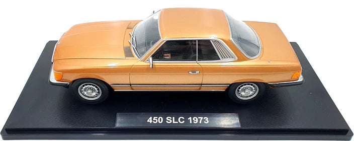 Mercedes 450 SLC 1973 Gold Metallic Model Car KK scale 1 1/18