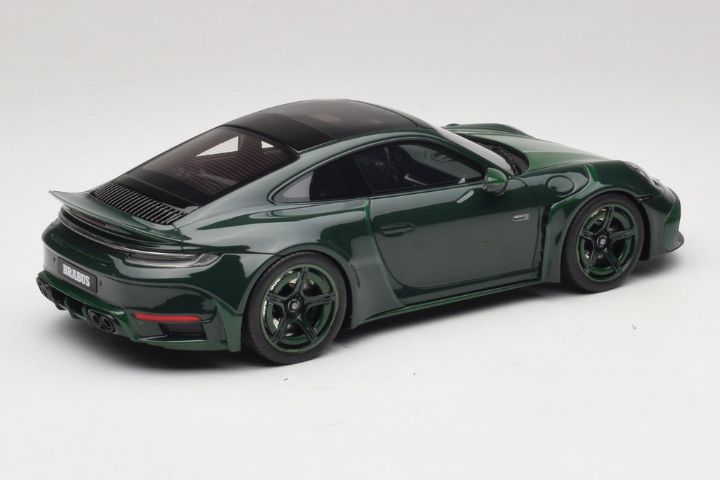 Porsche 911 992 Turbo S Brabus 900 Rocket R Mean Green GT Spirit 1/18