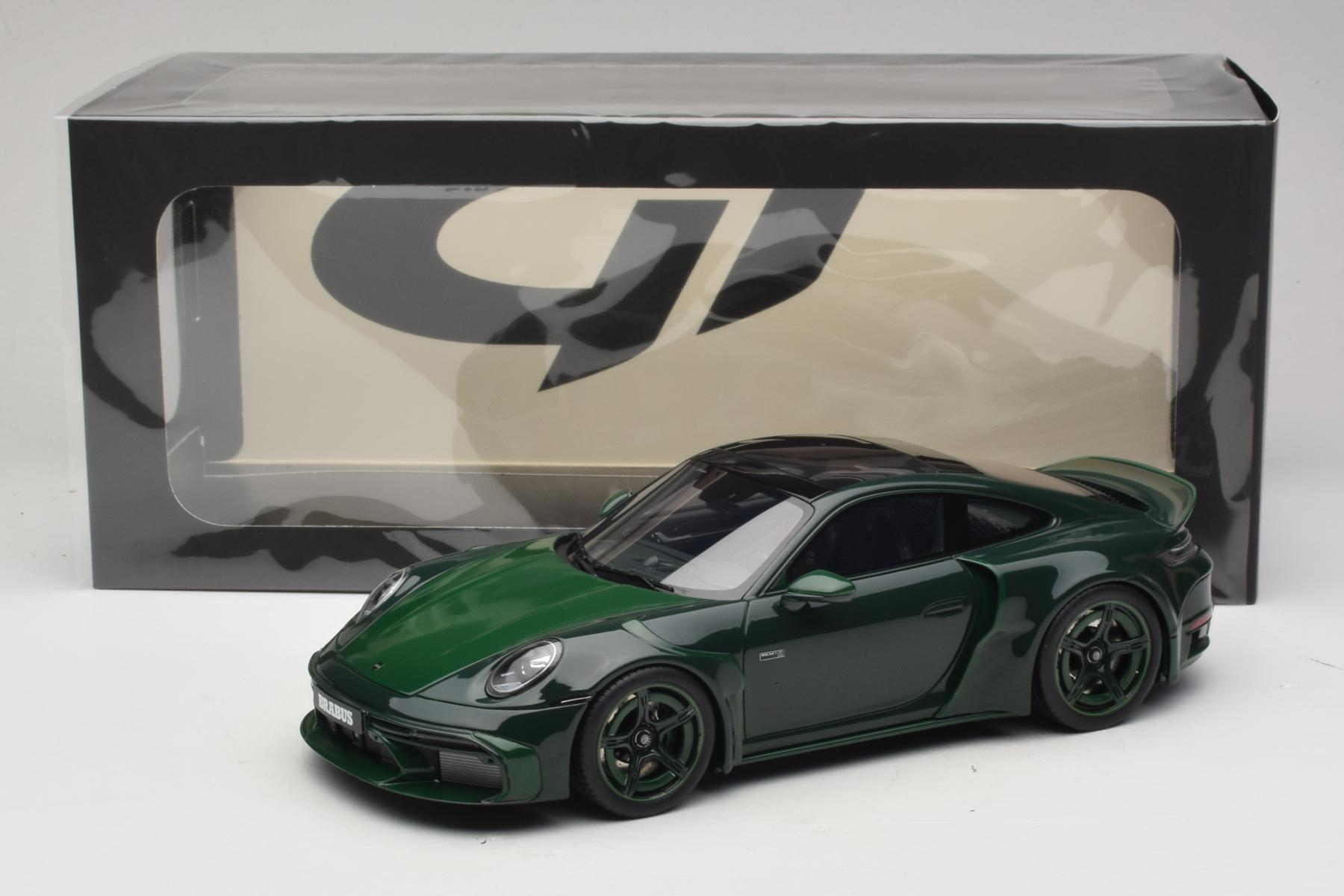 Porsche 911 992 Turbo S Brabus 900 Rocket R Mean Green GT Spirit 1/18