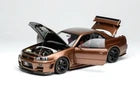 Nissan R34 Skyline GT-R (Bronze) [Motorhelix] 1/18 scale
