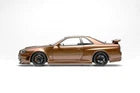 Nissan R34 Skyline GT-R (Bronze) [Motorhelix] 1/18 scale