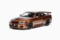 Nissan R34 Skyline GT-R (Bronze) [Motorhelix] 1/18 scale