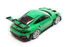 Minichamps 1:18 Porsche 911 GT3 RS (992) in Python Green / Silver Wheels