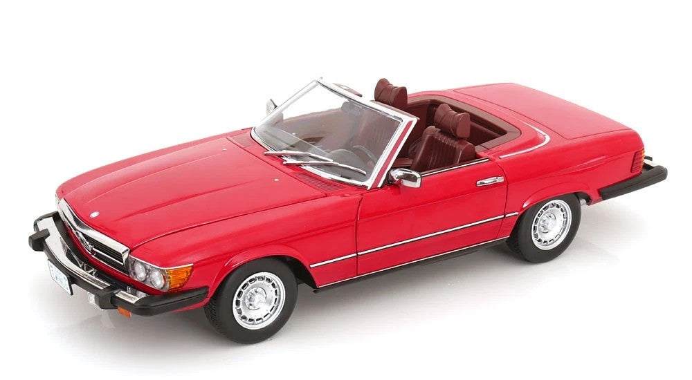 Mercedes Benz SL Class 450SL Cabriolet USA Version Red in 1/12 scale