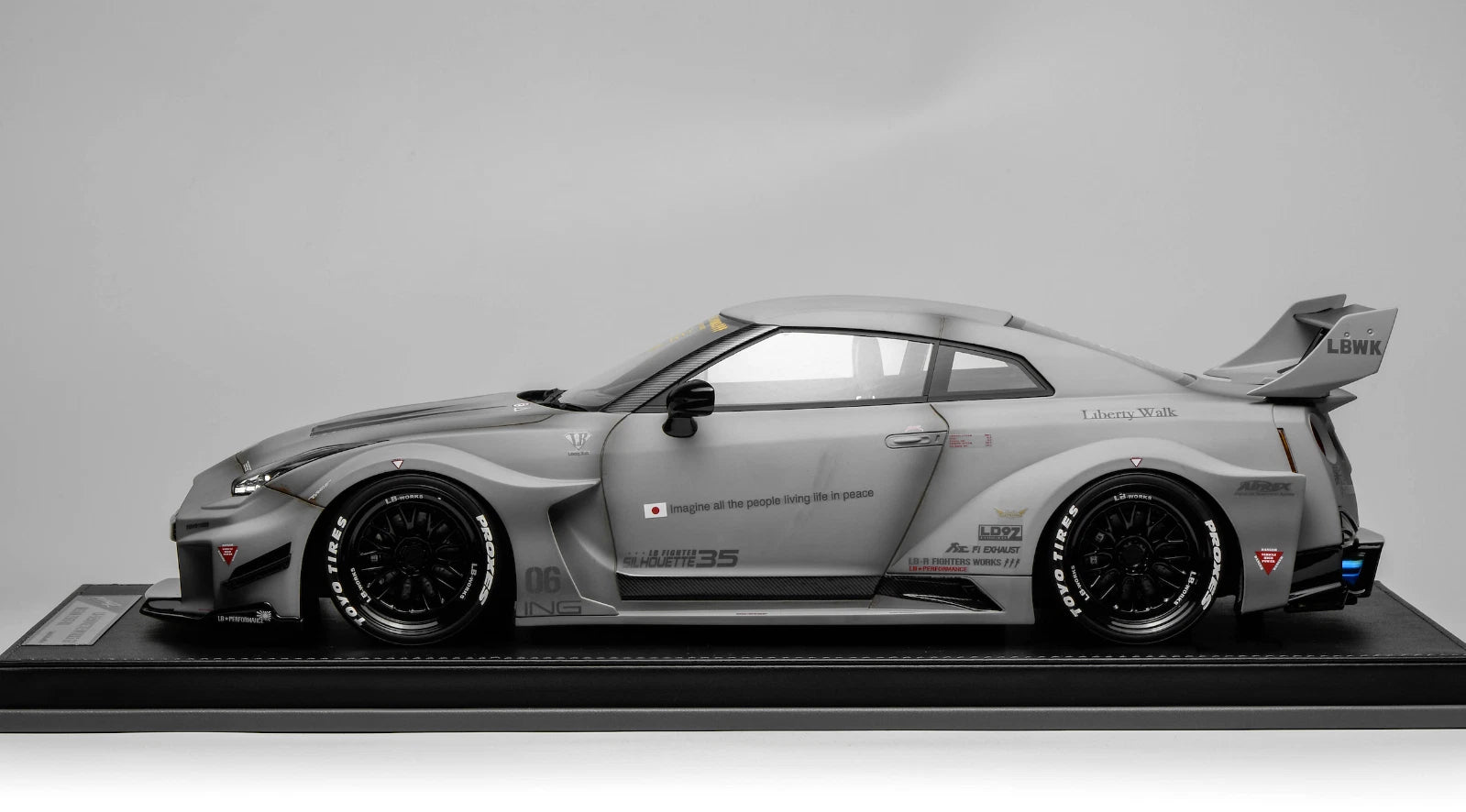1/12 scale IVY model of the Nissan R35 GT-RR Gray Liberty walk Leather 30 pcs