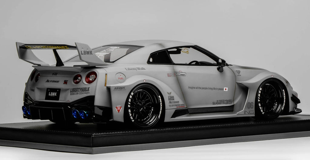 1/12 scale IVY model of the Nissan R35 GT-RR Gray Liberty walk Leather 30 pcs