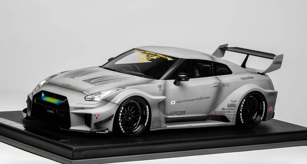 1/12 scale IVY model of the Nissan R35 GT-RR Gray Liberty walk Leather 30 pcs