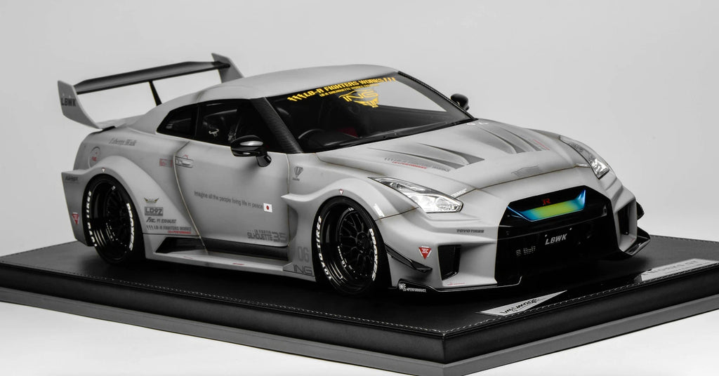 1/12 scale IVY model of the Nissan R35 GT-RR Gray Liberty walk Leather 30 pcs