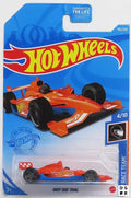 Indy 500 Oval 1/64 Orange Blue Diecast Hot Wheels Race Team