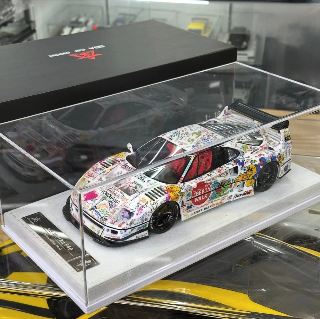 Ferrari F40 LBWK Liberty Walk LB-WORKS DPPF Champion White Rare BBA 1/18BBA 1/18