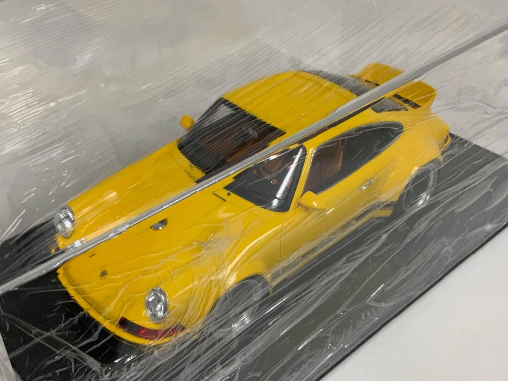 1/12 scale IVY model of the Porsche 911 Singer DLS Yellow on Carbon Base 40 pcs